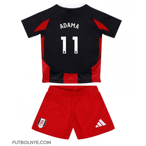 Camiseta Fulham Adama Traore #11 Visitante Equipación para niños 2024-25 manga corta (+ pantalones cortos)